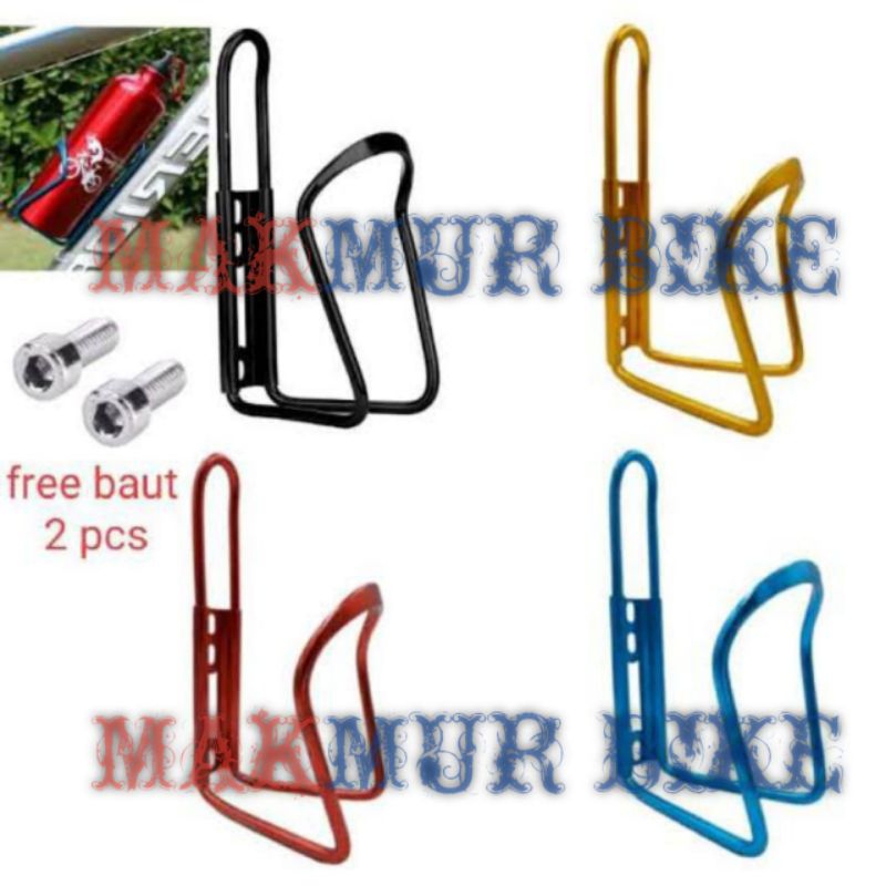 Jual Holder Bracket Tempat Botol Minum Sepeda Aluminium (Aloy ...