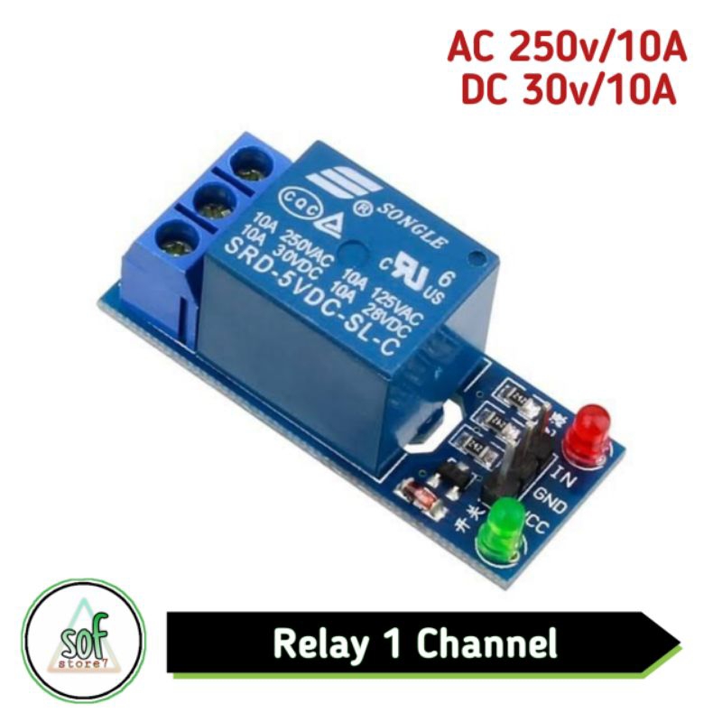Jual Relay 5v 1 Channel Module For Arduino Uno | Shopee Indonesia