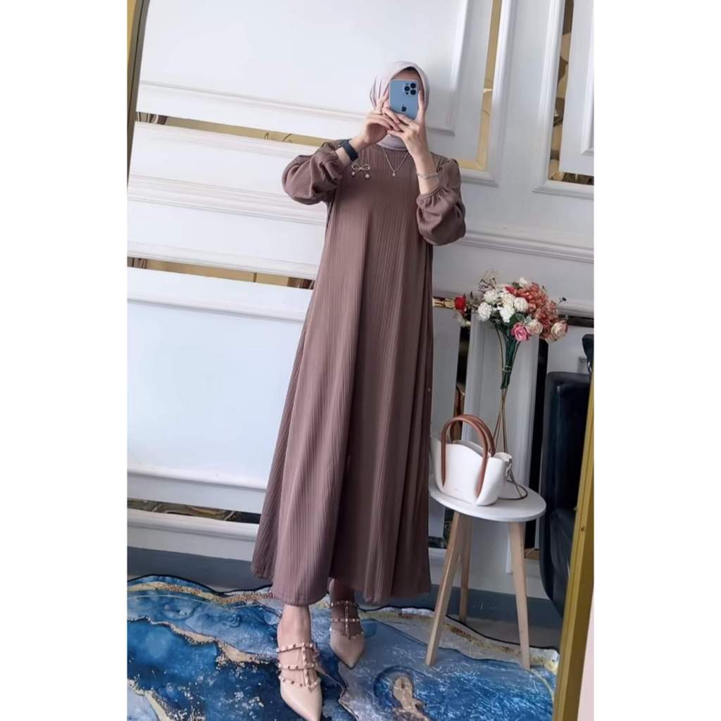 Jual GAMIS SORAYA REMPEL TANGAN KNIT CONDRU STANDAR JUMBO TERBARU ...