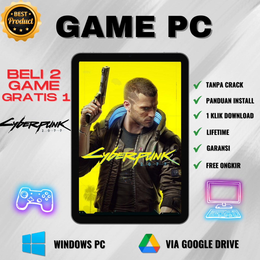 Jual CYBERPUNK 2077 GAME PC/LAPTOP TANPA CRACK | Shopee Indonesia