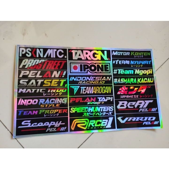 Jual stiker motor hologram sticker motor stiker hologram | Shopee Indonesia
