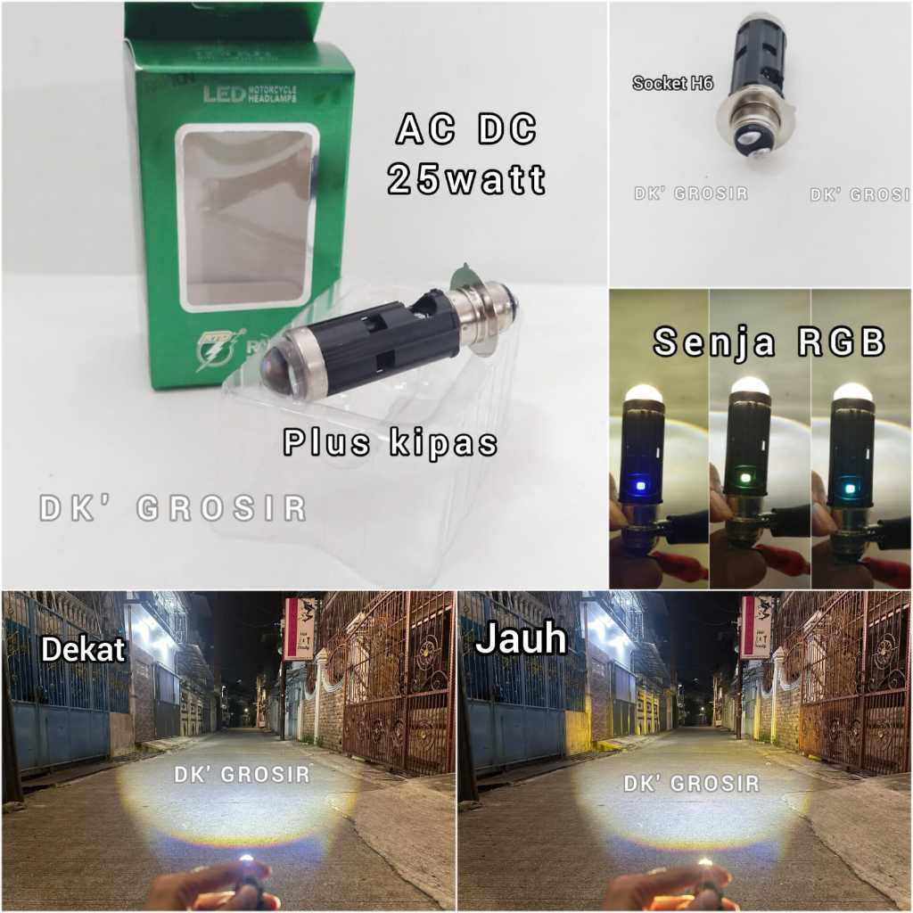 Jual Lampu Utama Led H Rtd Rayton M Ls D High Low Cut Off Senja Rgb Plus Kipas Pendingin