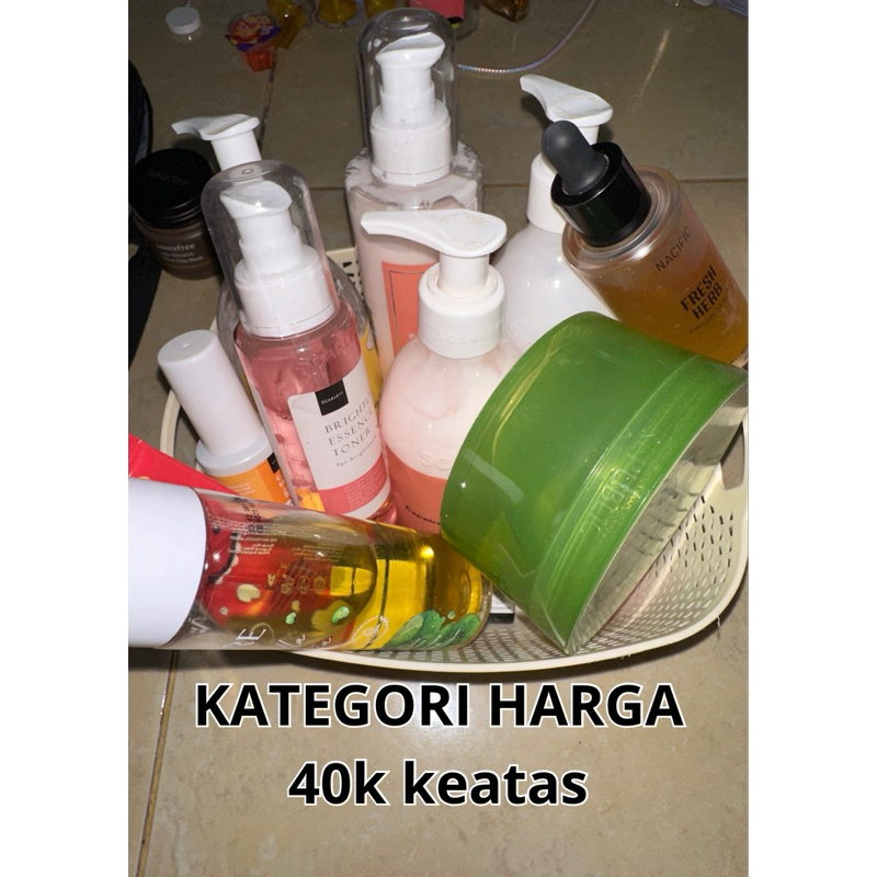 Jual (UPDATE) PRELOVED SALE SKINCARE TERMURAH HARGA MULAI 40k | Shopee