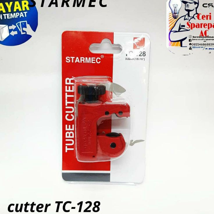 Jual nt STARMEC tube cutter pipa tembaga TC128 alat pemotong pipa AC ...