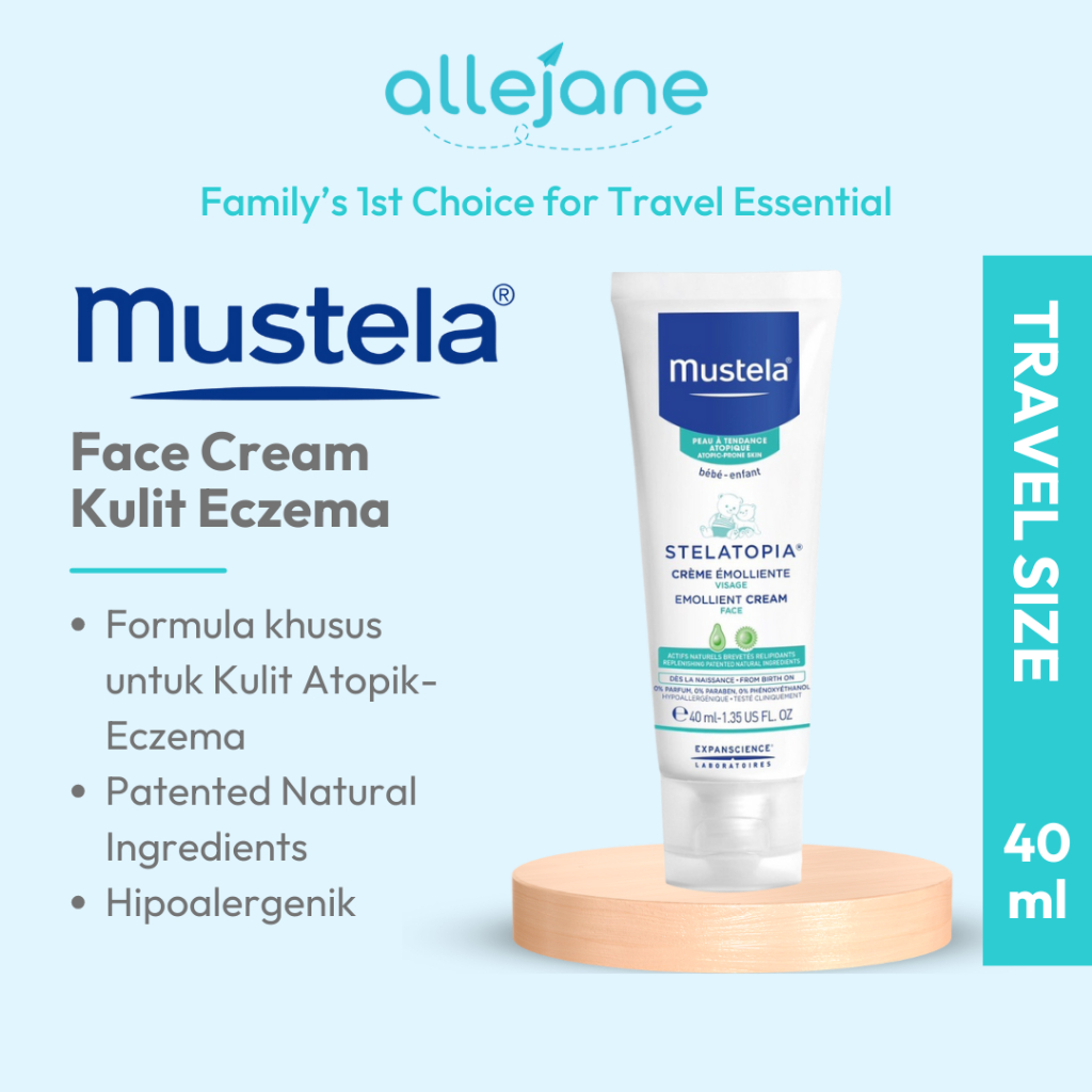 Mustela Baby Face Cream Kulit Normal Kering Sensitif Eczema [All]