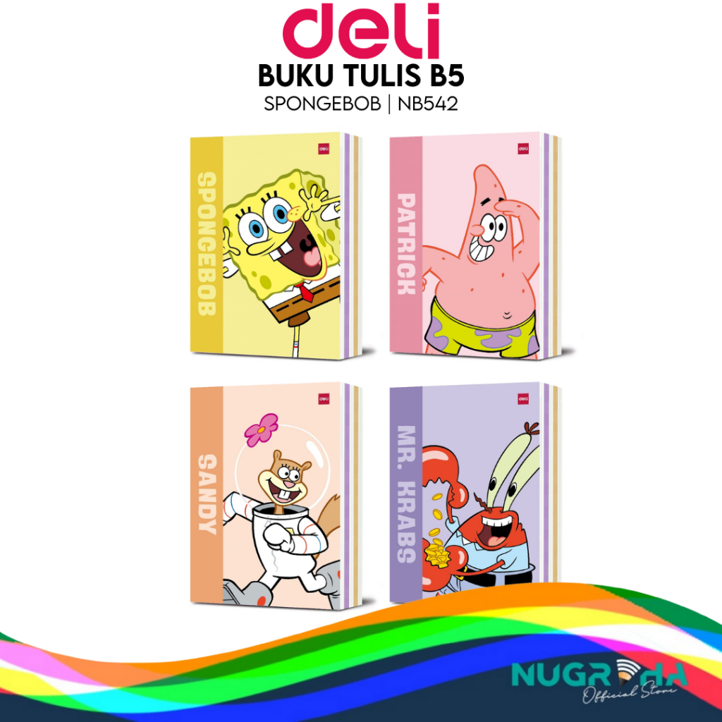 Jual 2024 Buku Tulis Boxy Sekolah DELI 42 Lembar – Spongebob | Shopee ...