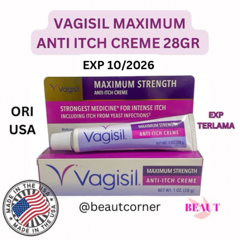 Jual Vagisil Feminine Cream Anti Itch Maximum Strength 28gr Usa Shopee Indonesia 2023