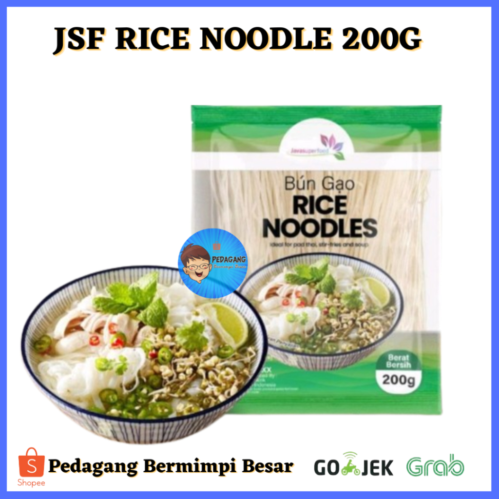 Jual JSF RICE NOODLE 200G/ Rice Noodle / Kwetiaw Mie Beras Vietnam ...