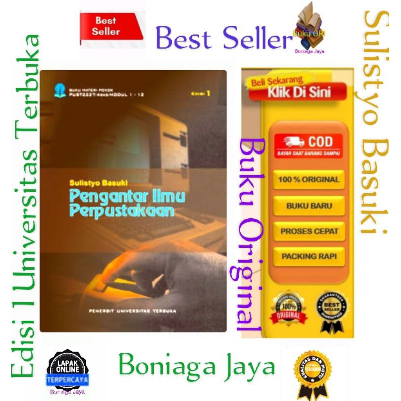 Jual Buku Ut Pengantar Ilmu Perpustakaan Sulistyo Basuki Shopee