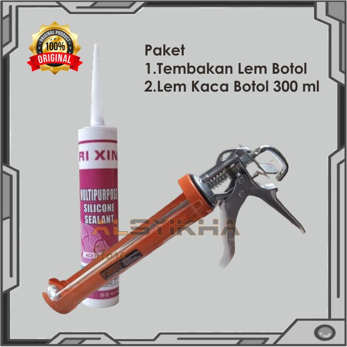 Jual Alat Tembak Lem Kaca Botol Paket Lem Kaca Botol Murah Lem Kaca