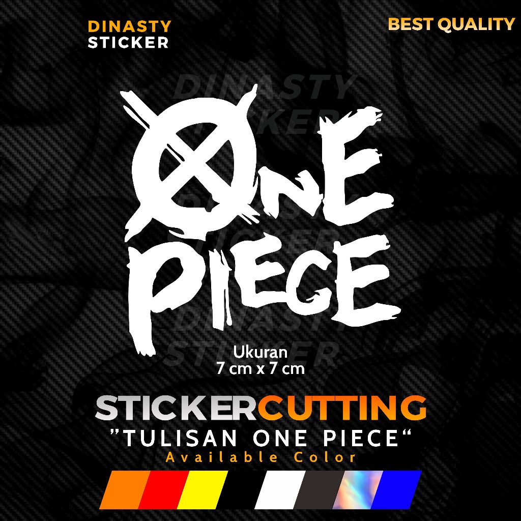 Jual STICKER STIKER CUTTING TULISAN ONE PIECE | Shopee Indonesia