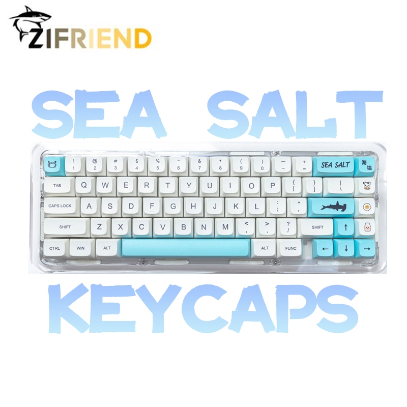 Jual ZIFRIEND Sea Salt 136 Keys XDA Profile PBT Keycaps Set Mechanical