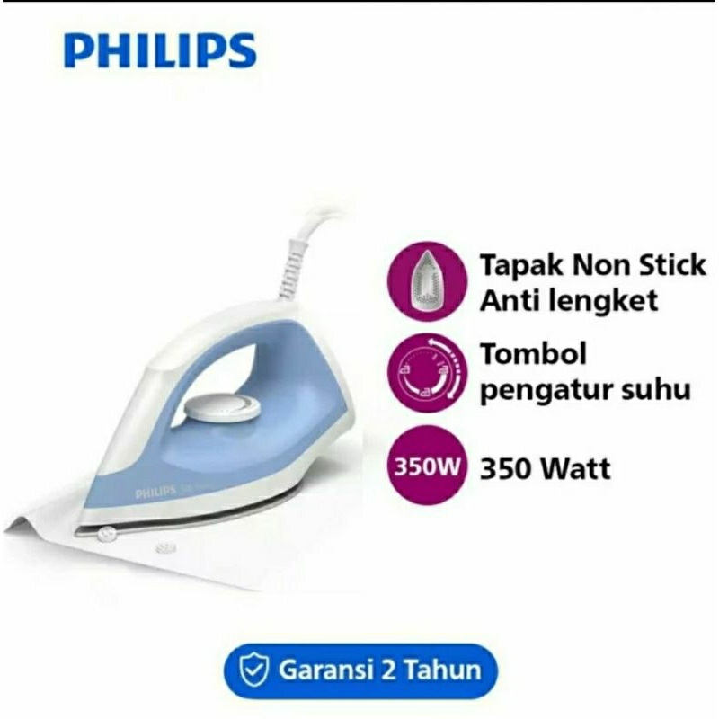 Jual Philips DST0510/20 Seterika Kering 500 Series Dry Iron 350W ...