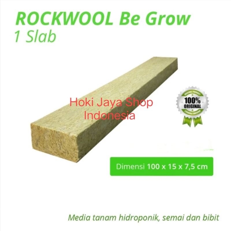 Jual Rockwool Hidroponik Merk Be Grow Dari Easy Grow Harga Untuk Slab Uk Cm X Cm X