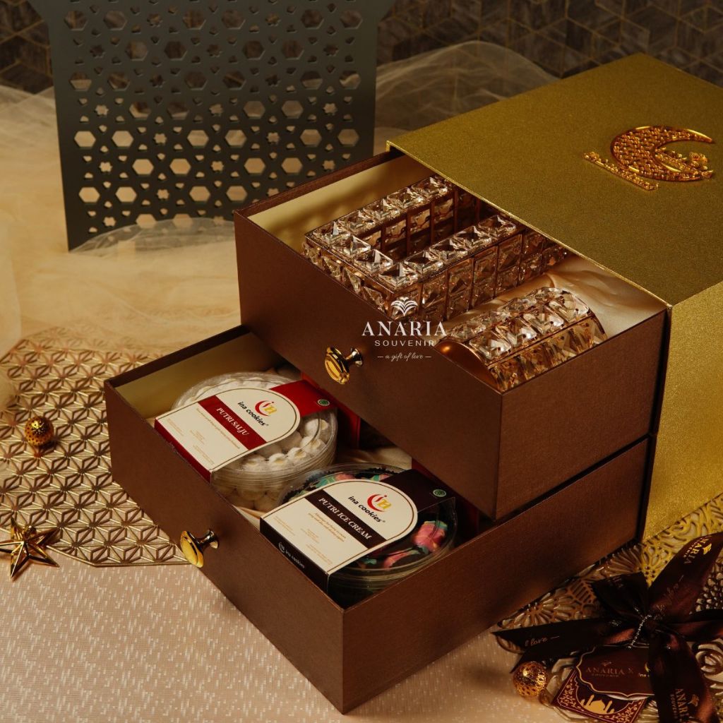 Jual Anaria Souvenir X Ina Cookies Royal Cartier Set Hampers