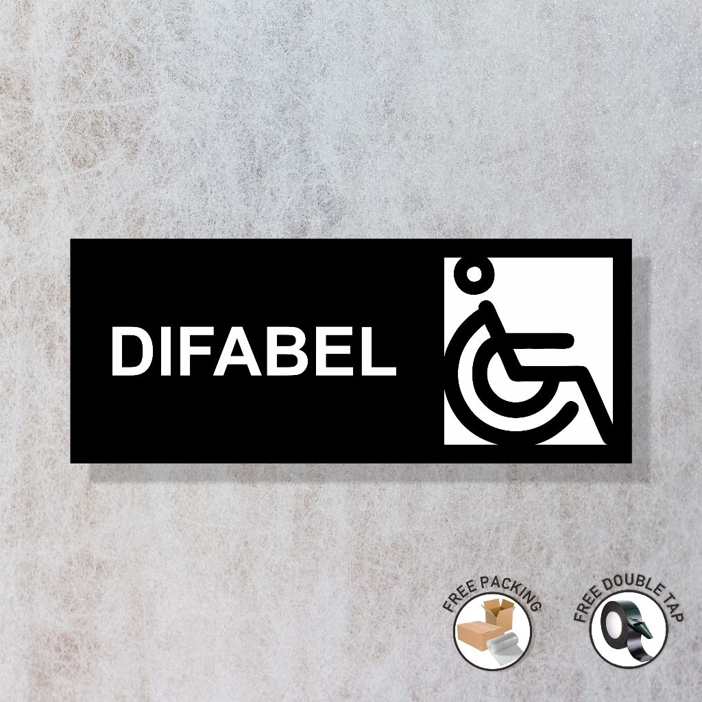 Jual AKRILIK PENANDA DIFABEL | Acrylic Difable | Shopee Indonesia