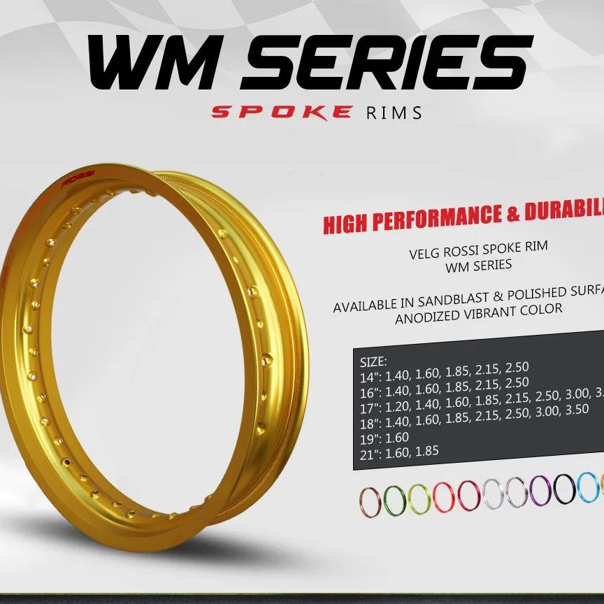 Jual Velg Almunium Rossi rim WM 185 17 | Shopee Indonesia