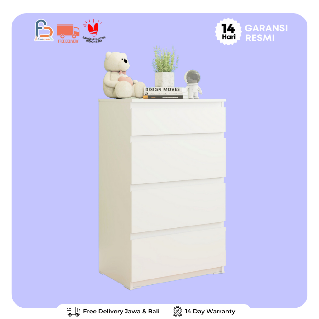 Jual Furnicrush Lemari Laci / Lemari Serbaguna / Drawer 4 Susun ...