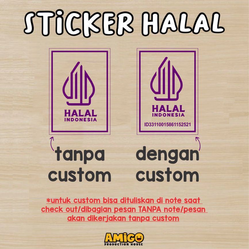 Jual Stiker Halal Sticker vinyl transparan untuk pintu atau tembok ...