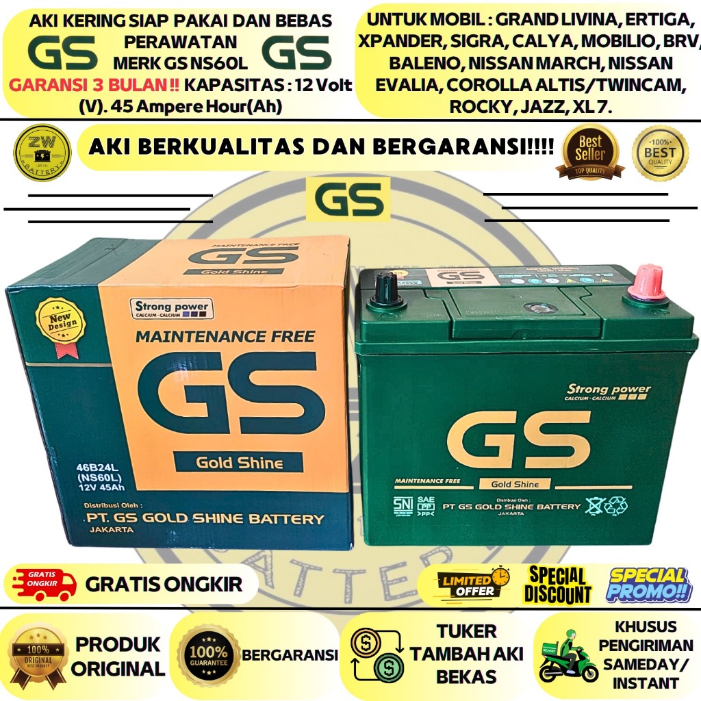 Jual AKI MOBIL NISSAN GRAND LIVINA, XPANDER, EVALIA, LIVINA, ALTIS
