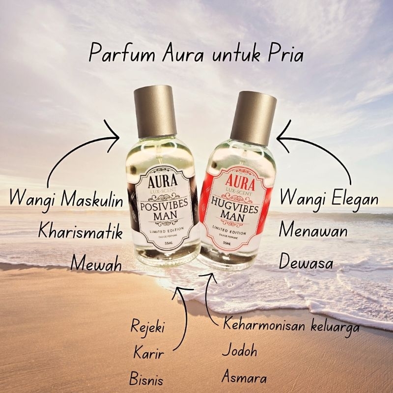 Jual Parfum Aura Lux-Scent Pria Posivibes Man & Hug Man | Shopee Indonesia