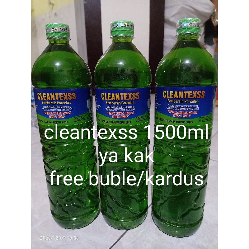 Jual cleantexss 1 botol 1500ml Original pembersih lantai cleantexs ...