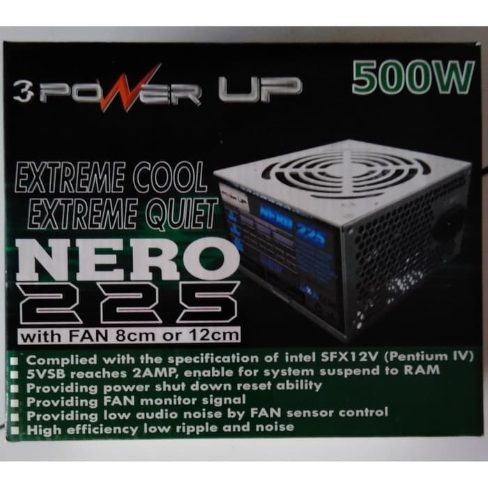 Jual Power Supply Power Up 500w/ PSU Power-up 500 wat | Shopee Indonesia