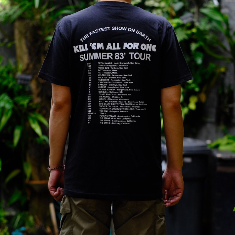 Jual Kaos Band Musik Metallica Kill Em All Tour | Shopee Indonesia