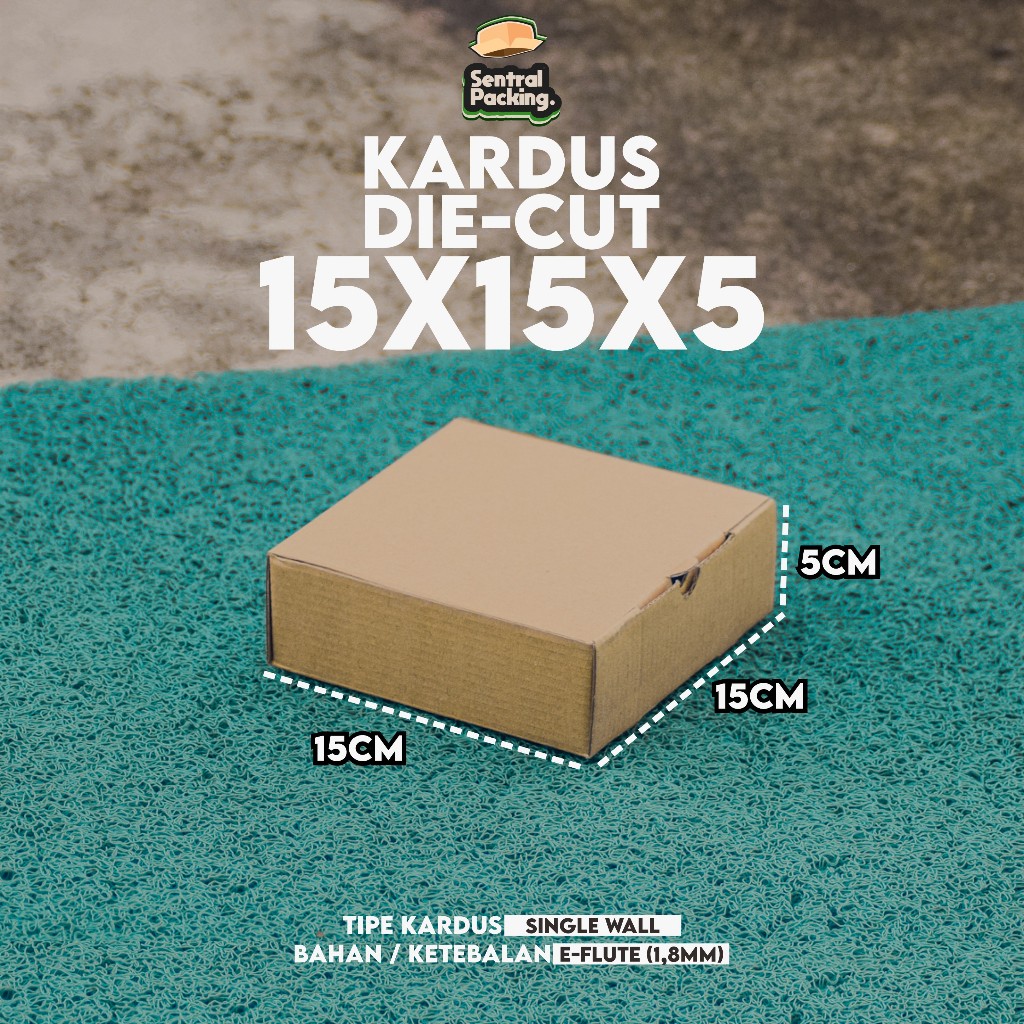 Jual Kardus Die-Cut Polos / 15x15x5 / Kardus Packaging / Kardus ...