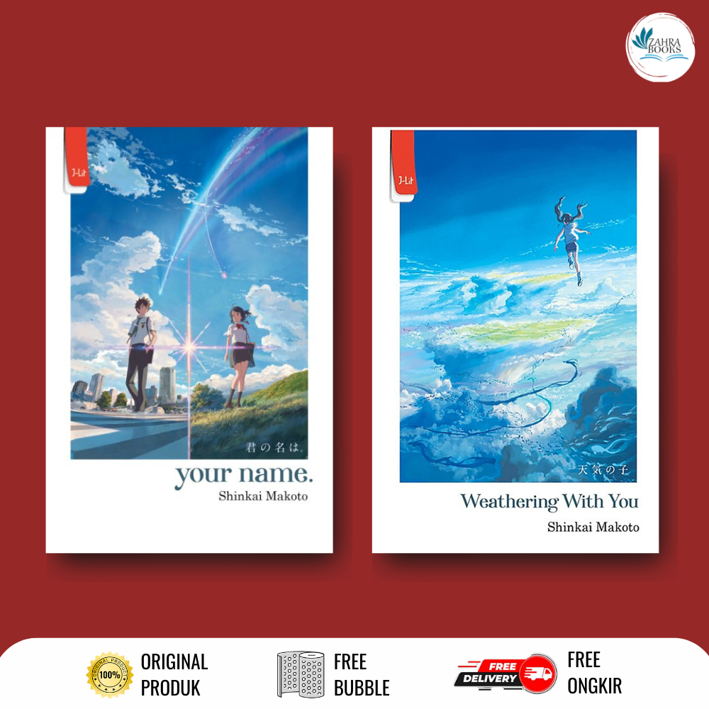 Jual Novel Your Name & Weathering With You By Shinkai Makoto - Haru 