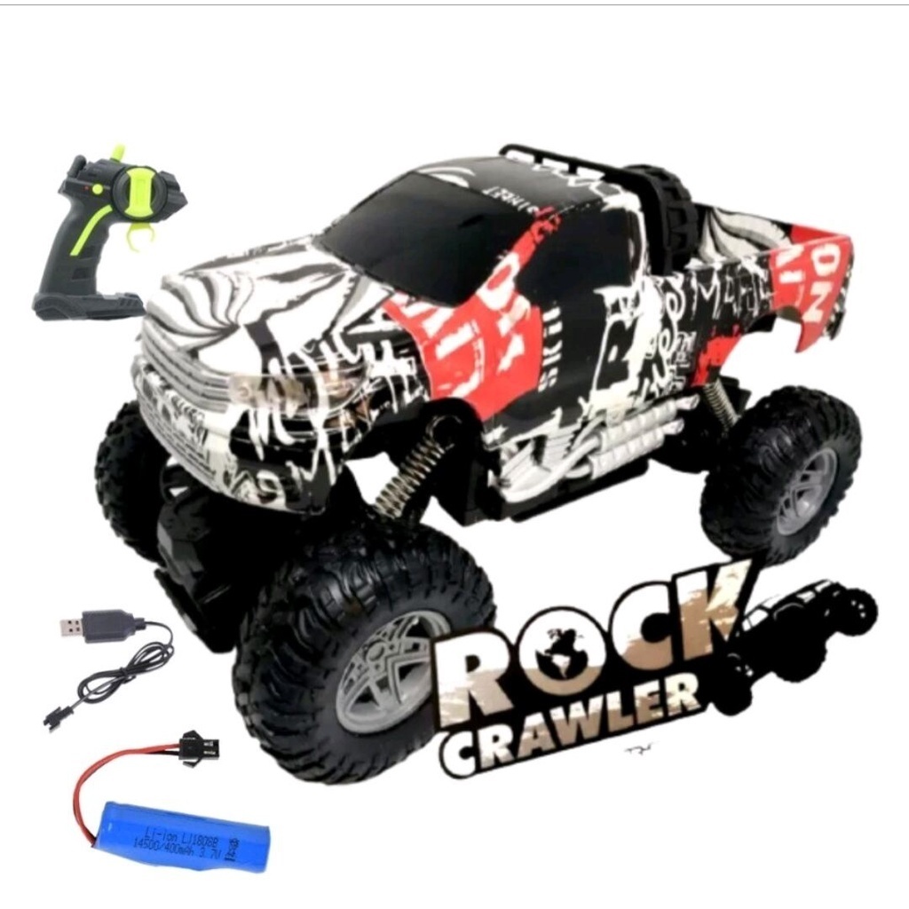 Jual Mainan Mobil Remote Control Offroad Rock Clawler Car Jeep Pick Up ...