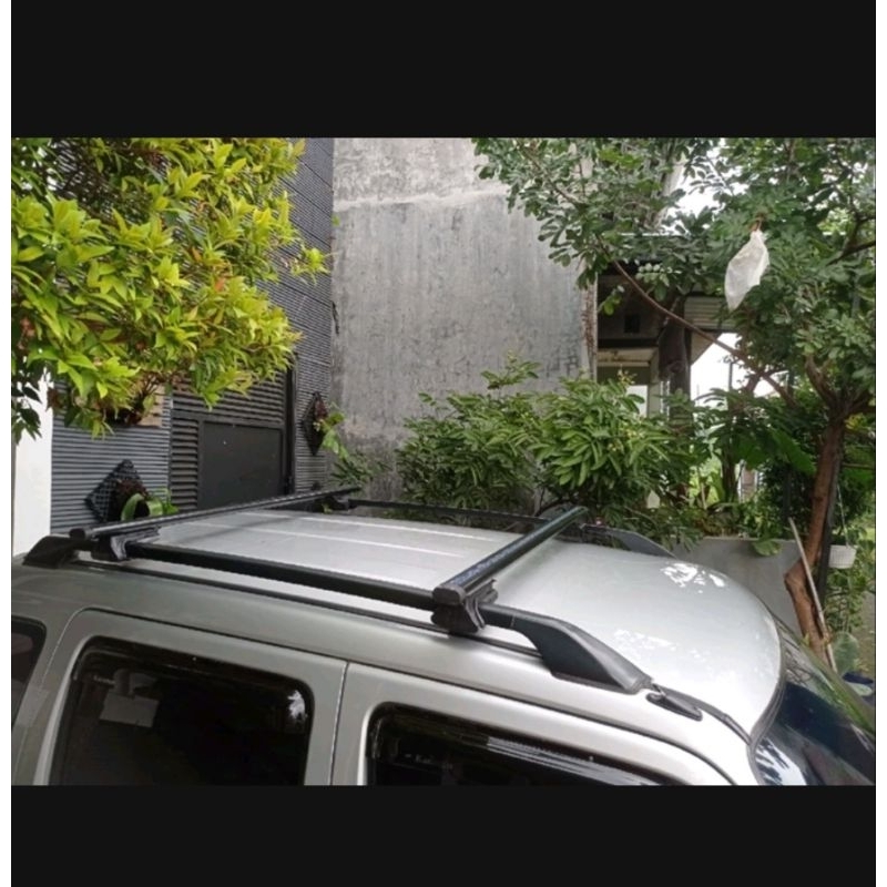 Jual Crossbar kaki rack mobil jepit roof rail universal | Shopee Indonesia