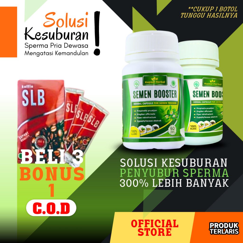 Jual Extra Bonus Pengental Sperma Pria Semen Booster Obat Penyubur