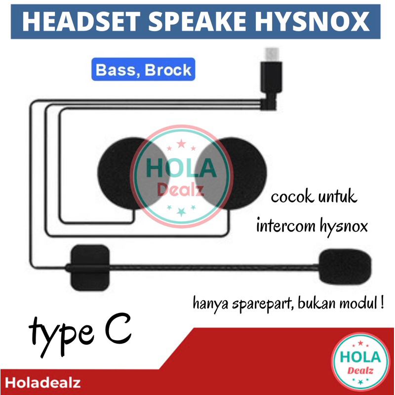 Jual PART HEADSET INTERCOM HYSNOX HY 1001 TYPE C SPEAKER HYSNOX HY1001 ...
