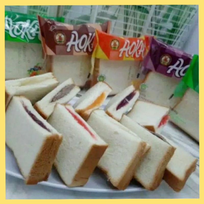 Jual Roti Panggang/Roti Gulung Aoka All Varian Rasa 1 pcs | Shopee ...