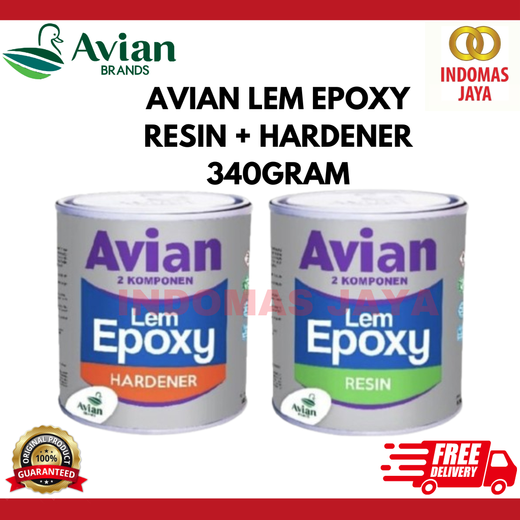 Jual AVIAN LEM EPOXY RESIN + HARDENER 340GRAM Shopee Indonesia