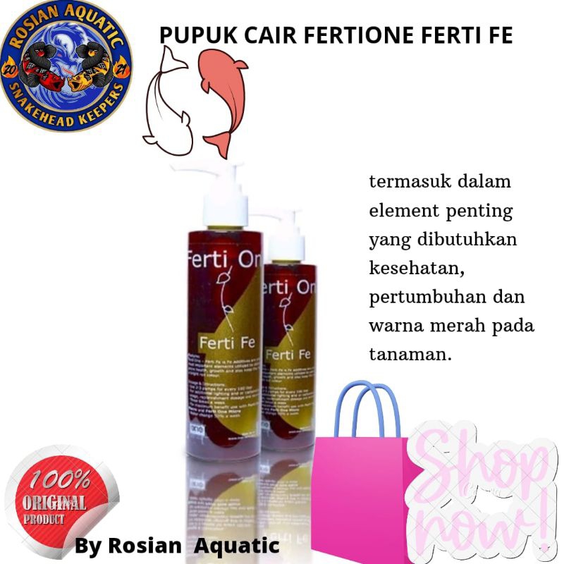 Jual Ferti One Fe Pupuk Cair Ml Pupuk Aquascape Shopee Indonesia