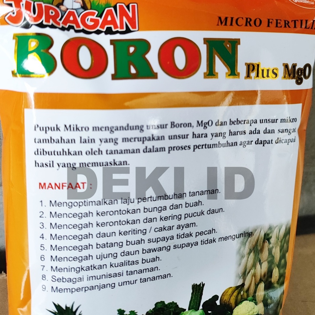 Jual Pupuk Boron Plus MgO 200 gr Repack Magnesium Juragan Micro ...
