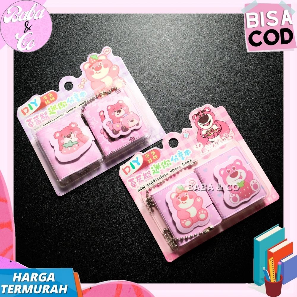 Jual PAKET NOTEBOOK MINI LOTSO 1 SET 2pcs GANTUNGAN KUNCI LOTSO MINI ...