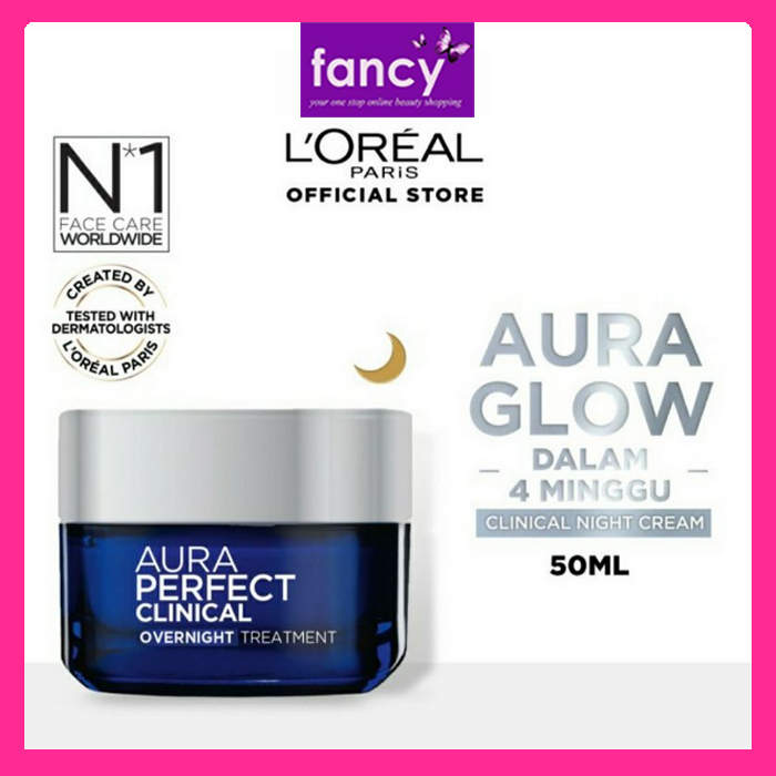 Jual L'Oreal Paris Aura Perfect NIGHT / Clinical OVERNIGHT Treatment ...