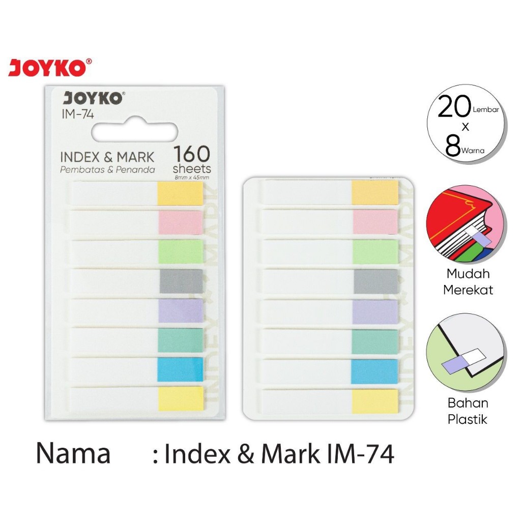 Jual Index & Memo / Sticky Notes Joyko IM-74 ^^ | Shopee Indonesia