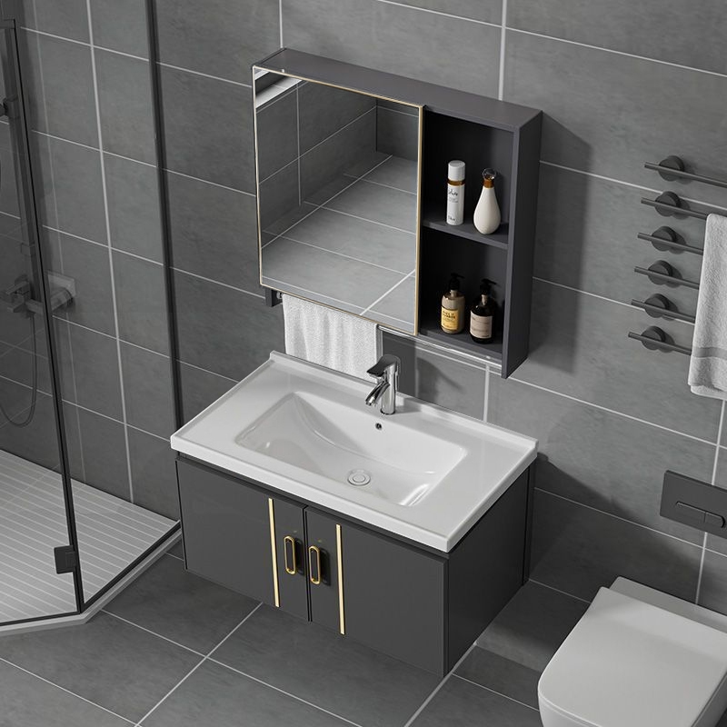 Jual Bathroom Wastafel Wastafel keramik Loker wastafel yang dipasang di dinding Lemari wastafel ...