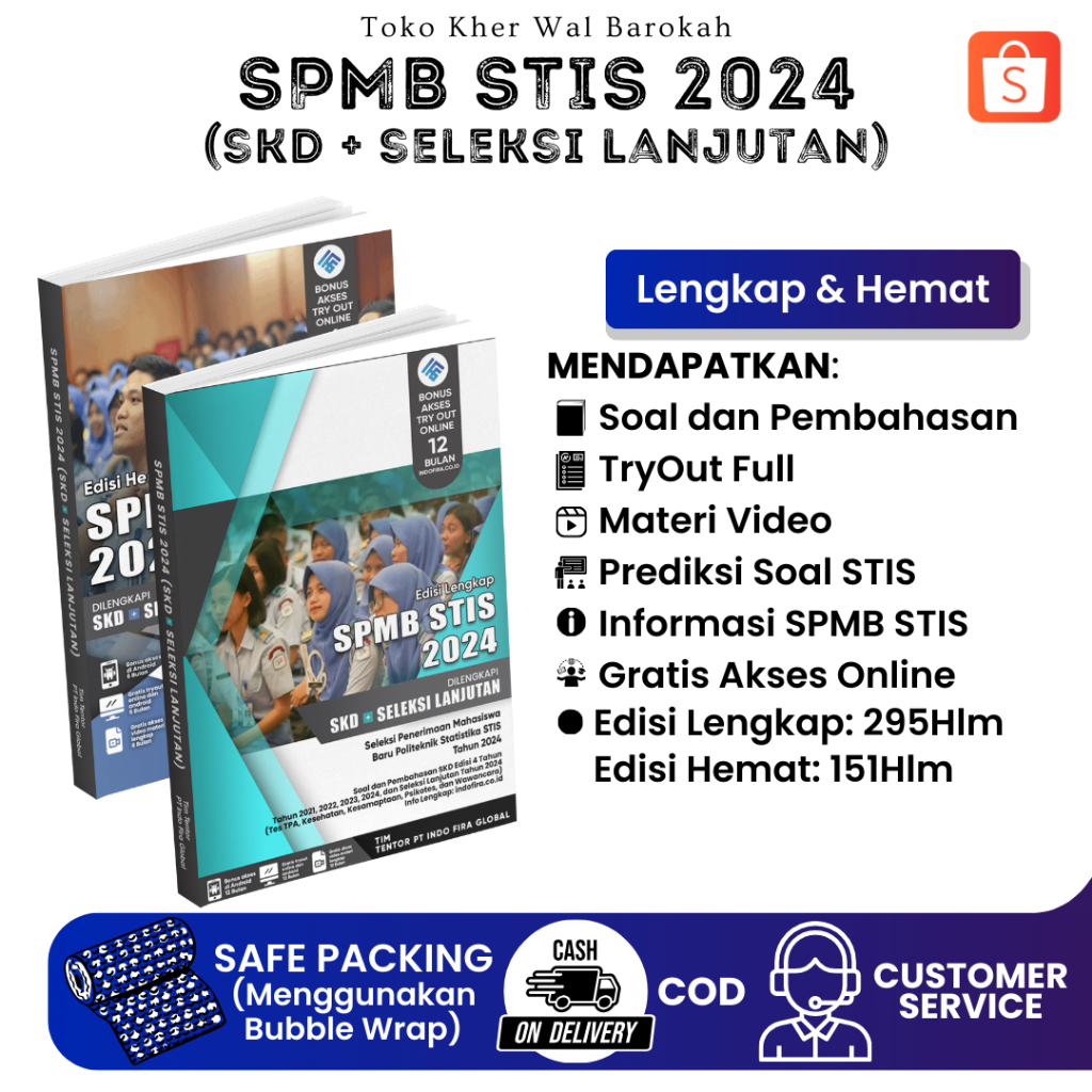 Jual Terlengkap Buku SPMB STIS 2024 [SKD +SELEKSI LANJUTAN] (Edisi ...