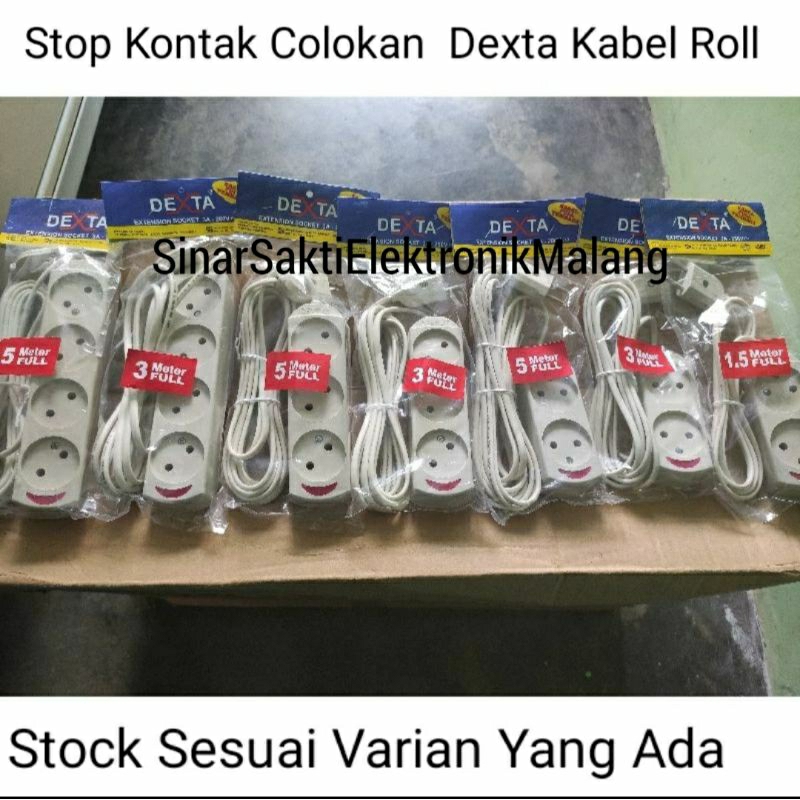 Jual Stop Kontak Terminal Colokan Listrik Kabel Panjang 3 4 Lubang 1,5 ...