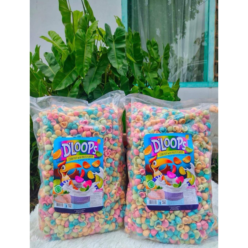 Jual D'LOOPS Corn Puff Fruit 1 Kg | Shopee Indonesia