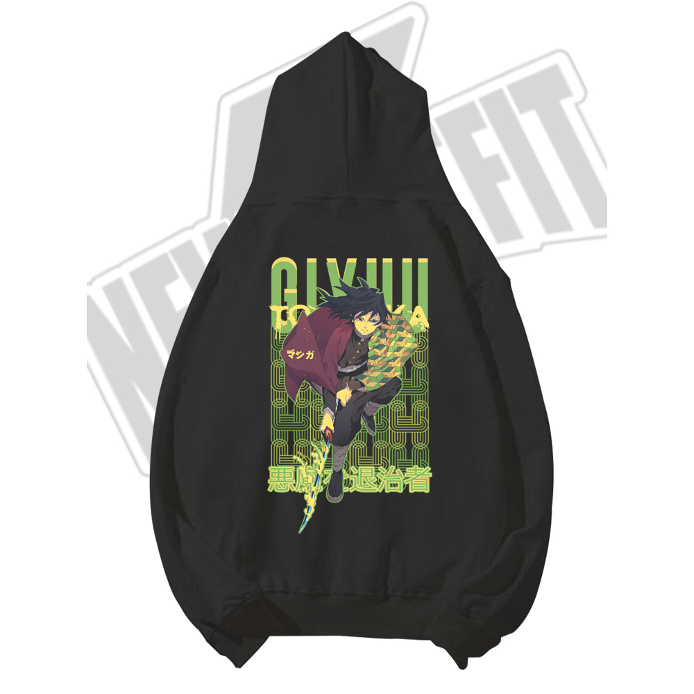 Felpa Con Cappuccio Demon Slayer – Tomioka Giyuu E Kochou Shinobu – Cosplay Pullover