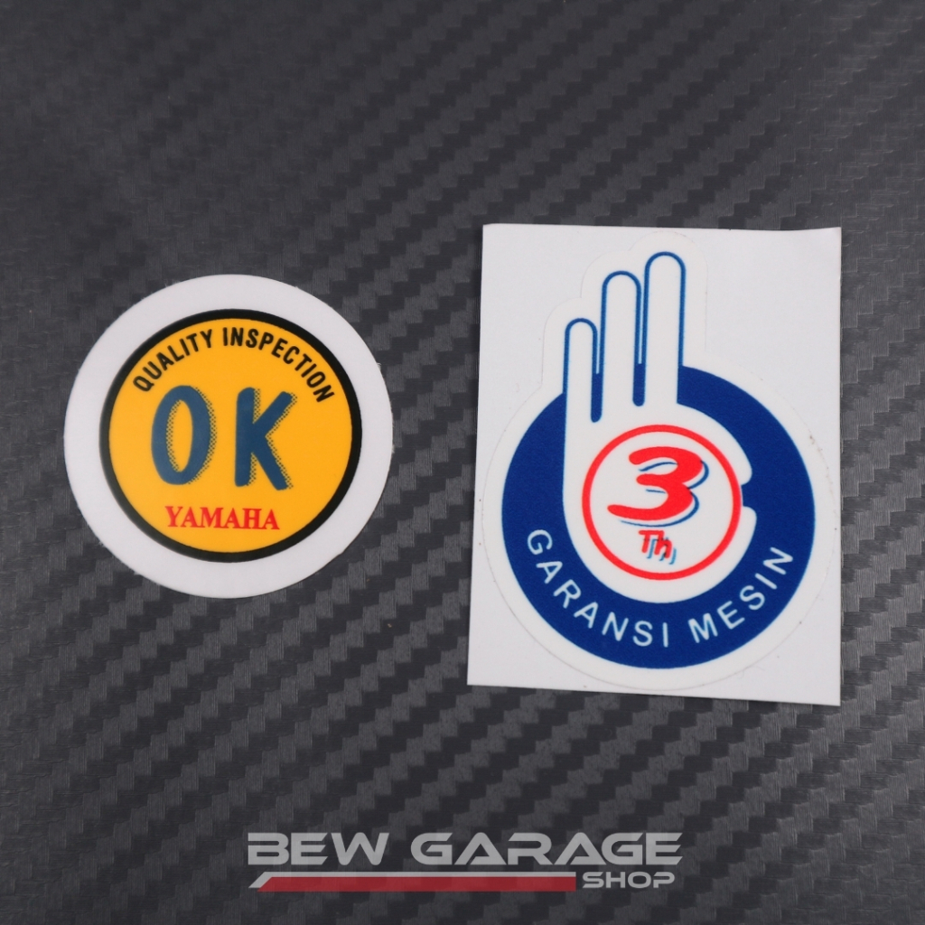 Jual LOGO STICKER OK QUALITY CONTROL GARANSI 3TH YAMAHA | Shopee Indonesia