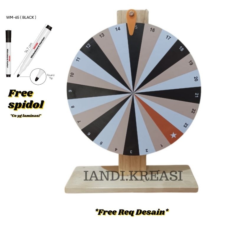 Jual RODA PUTAR/RODA UNDIAN / Wheel Of Fortune/lucky Spin/Roulette/FREE ...