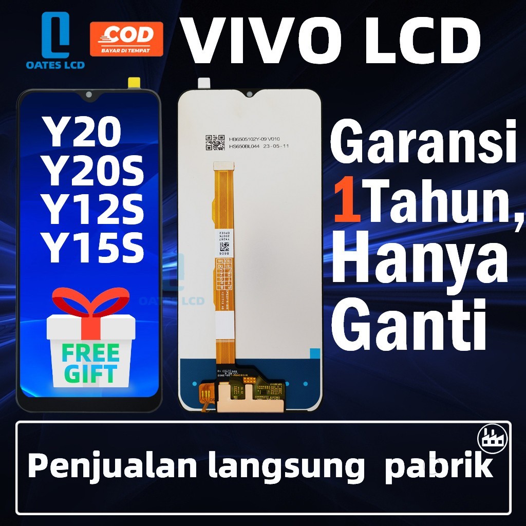 LCD VIVO Y20/Y21S/Y15S/Y12S/Y20i/Y20s/Y20 2021/Y20S G/Y01 FULLSET Touchscreen ORI HP OG CROWN