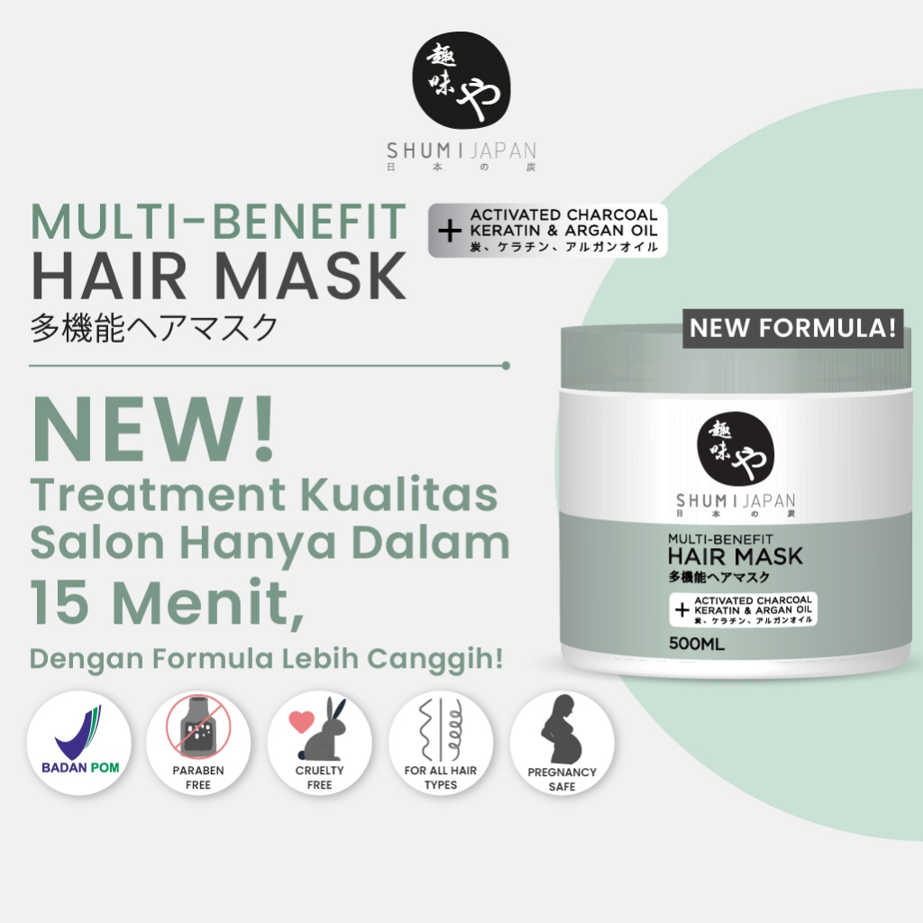 Jual Bpom Promo Shumi Japan Multi Benefit Hair Mask 500ml Masker Rambut Treatment 